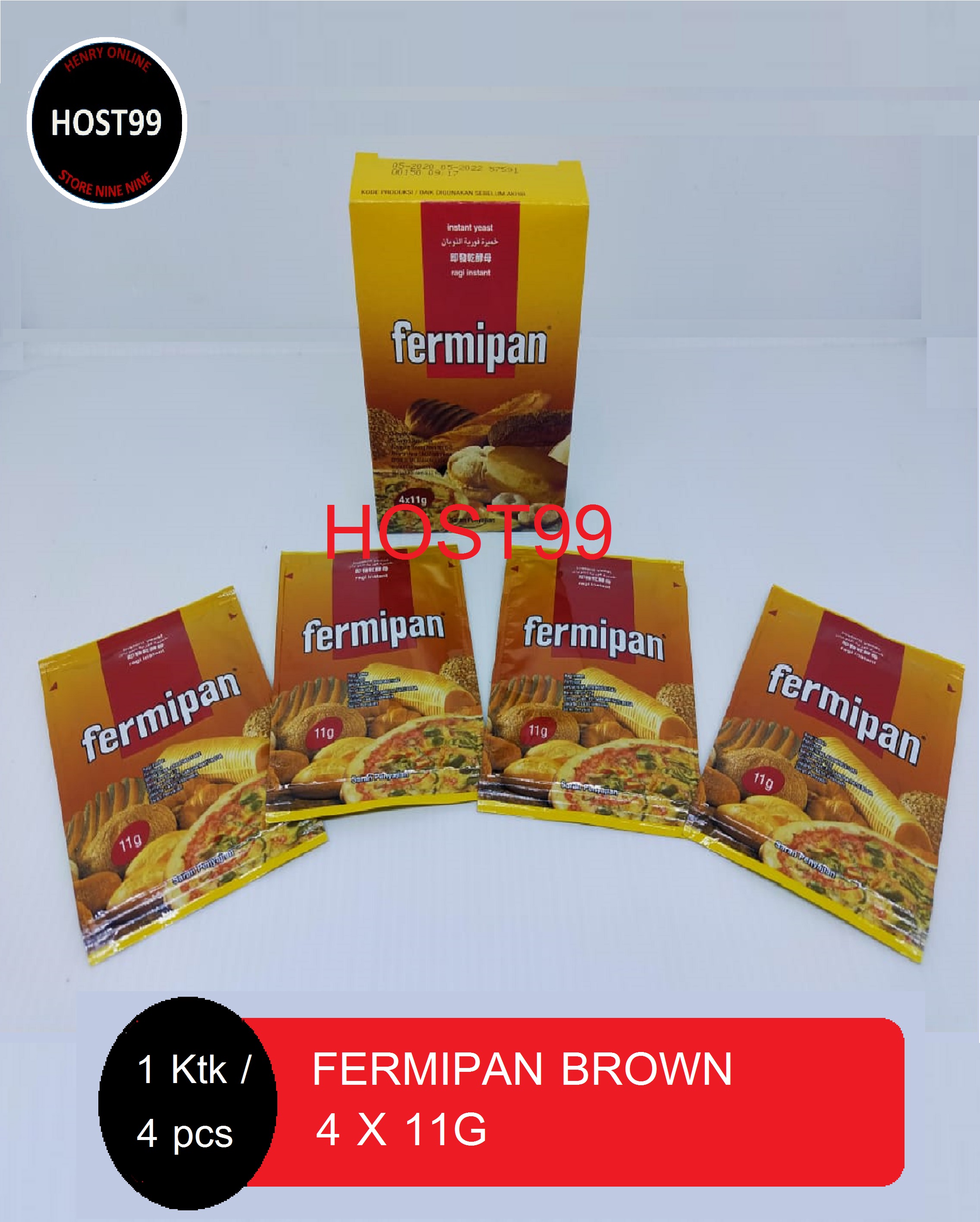 RAGI COKLAT INSTANT YEAST BROWN FERMIPAN BOX SACHETS 60GR | Lazada
