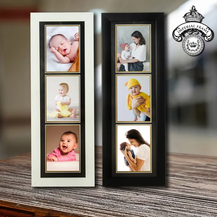 Bingkai Frame Figura Foto 4r Susun 3 3 In 1 Hitam Putih Lazada Indonesia