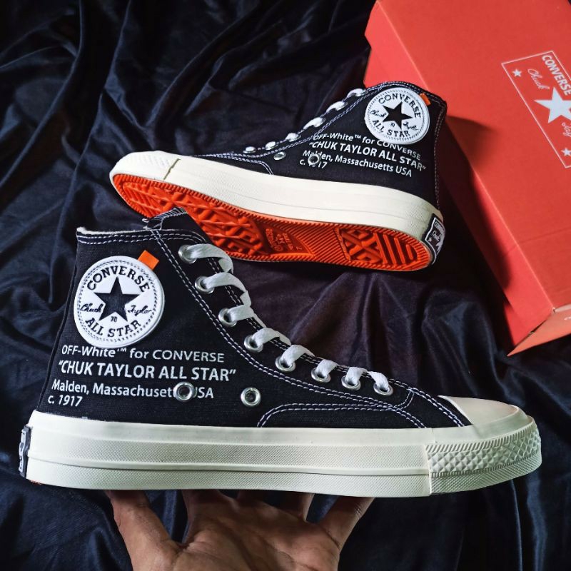 all star off white black