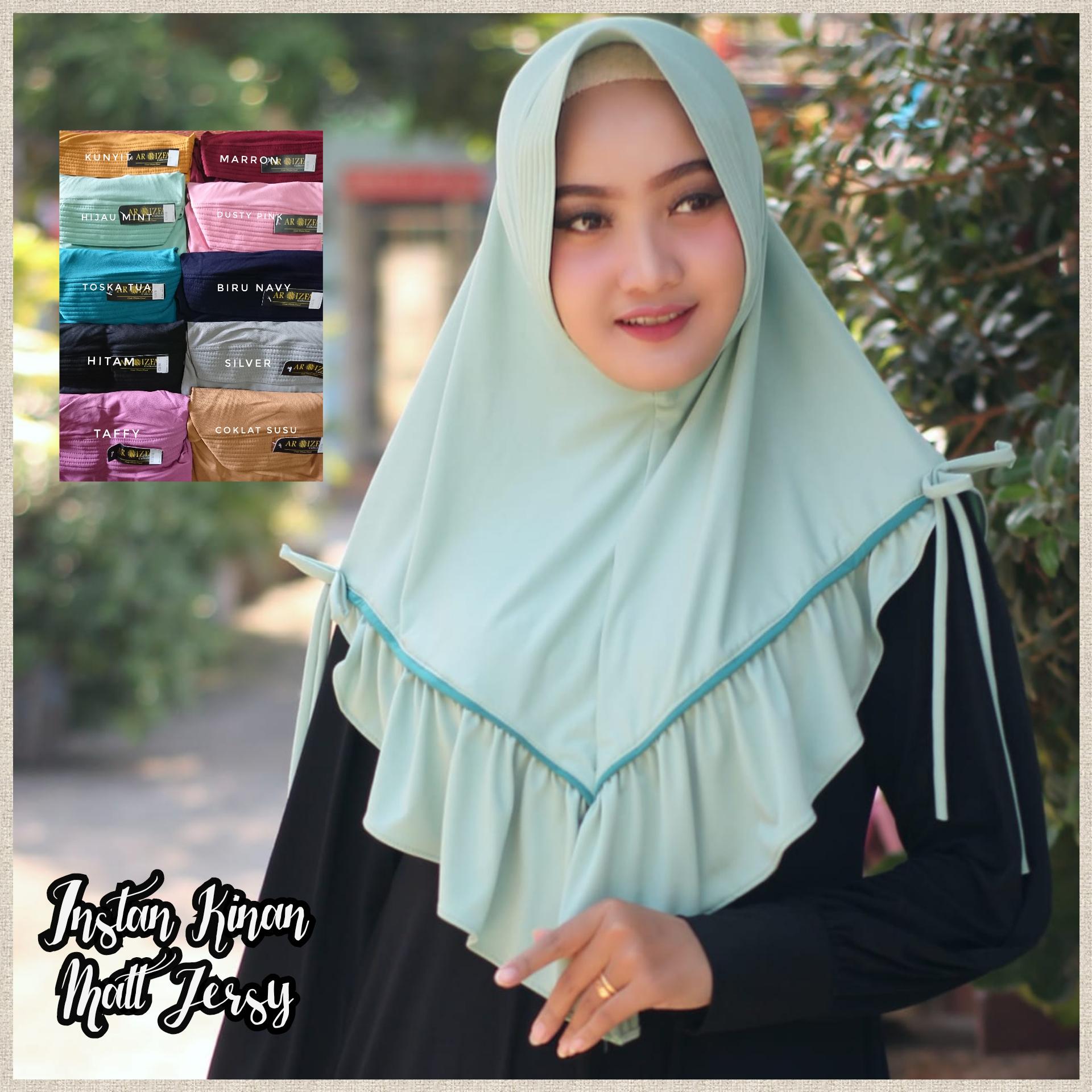 Jilbab Instan muslim kinan / Khimar harian murah bermerk