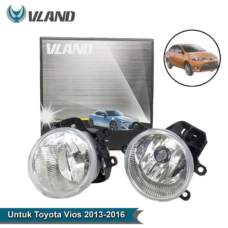 VLAND Lampu Kabut 2 Pcs Toyota Vios 2013-2016 Fog Lamp Lights Mobil VLA-TY-466 Clear