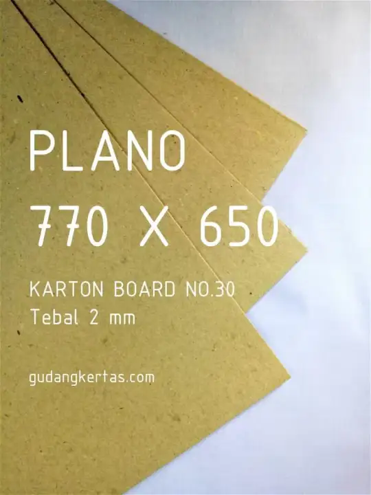 5 Lembar Karton Board Tebal 2 Mm No 30 Ukuran Plano Lazada Indonesia