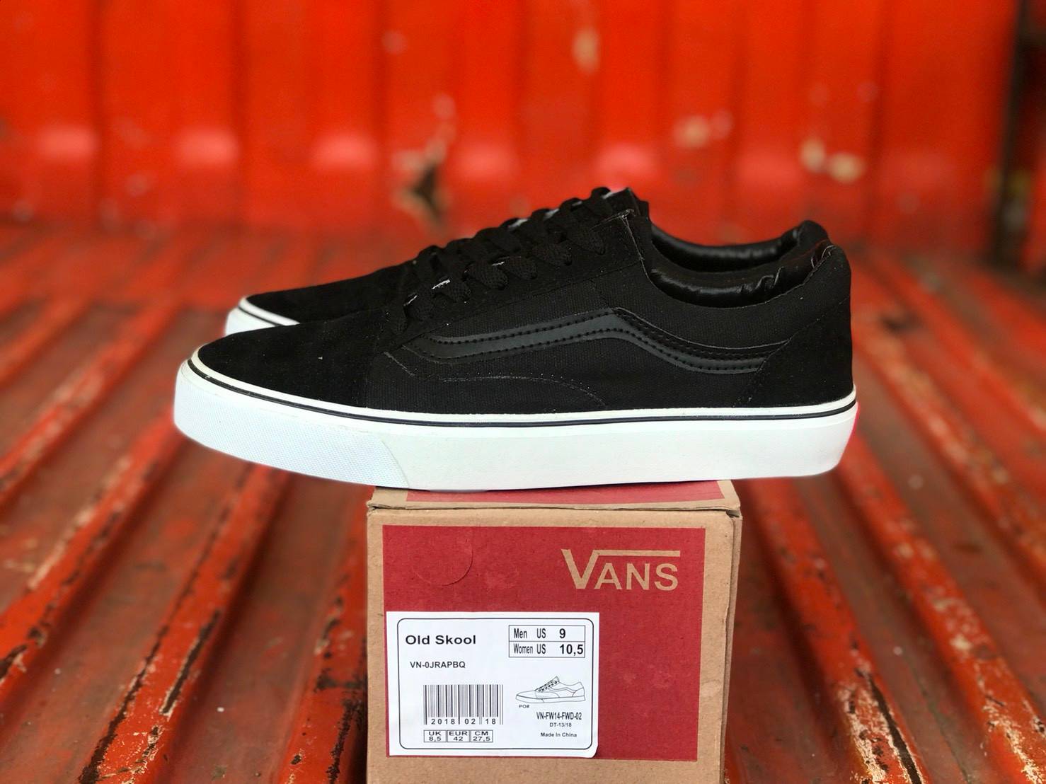 vans old skool black dope