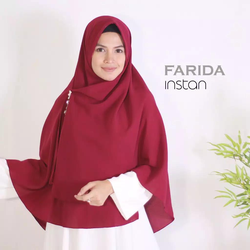Jilbab Hijab Instan Khimar Syari Farida Terpopuler Layer Jumbo Termurah