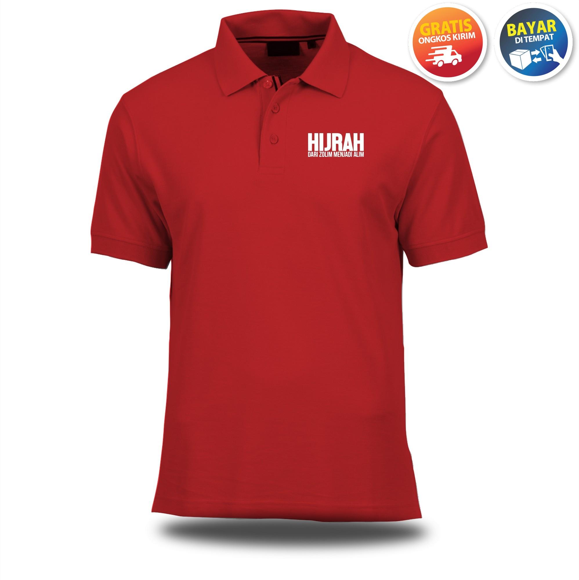 Kaos Polo Shirt Kaos Distro T-Shirt Distro kaos Pria Tshirt Pria Distro Pria Baju Pria Premium Hijrah Sport Olahraga Jersey Original Branded Anime Fashion Pria Wanita Cowok Cewek Bandung Termurah Atasan Pakaian Polos Pendek Kaos Kerah