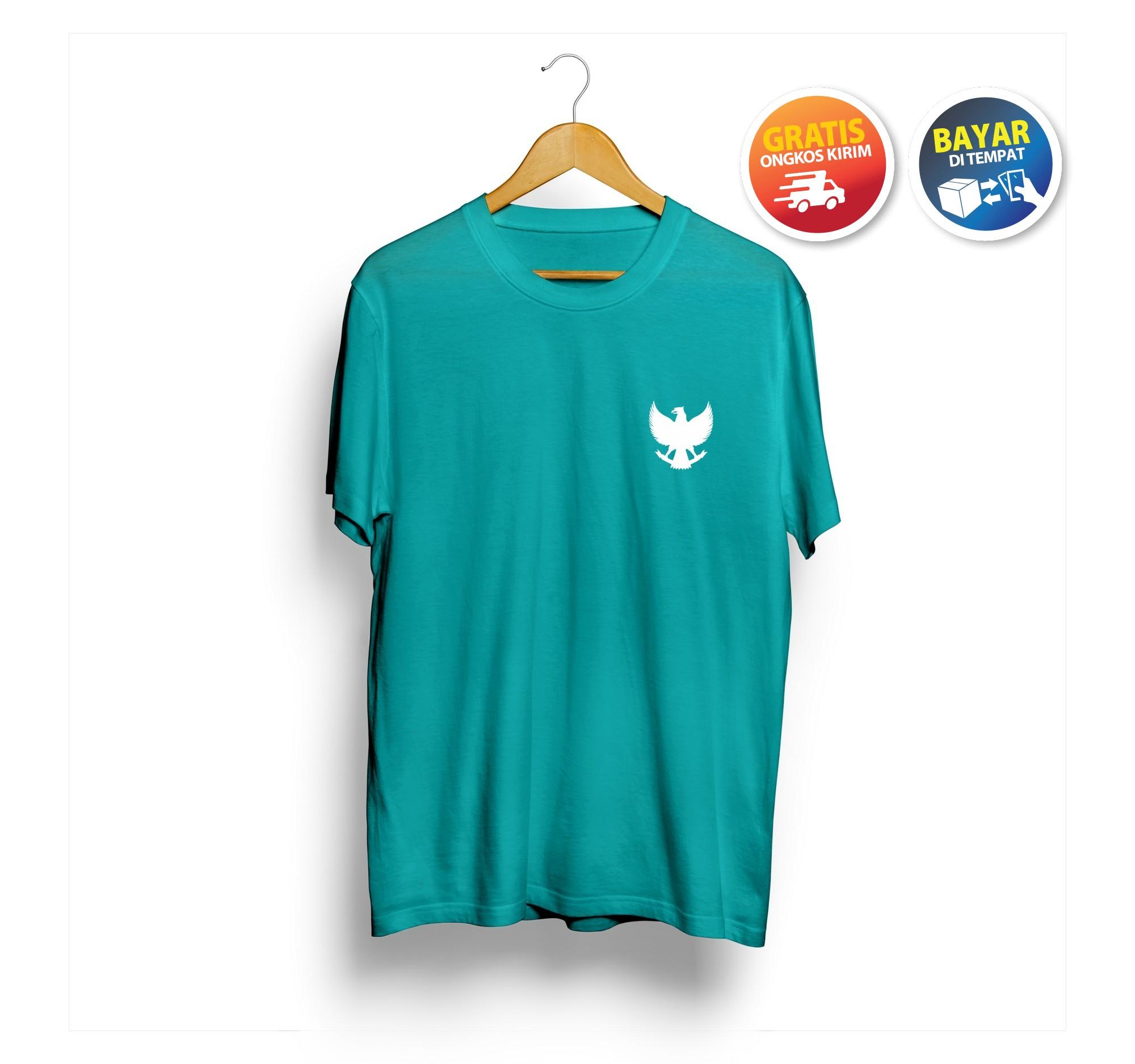 “Bibong T-Shirt Kaos Distro Polos Pria Lengan Pendek GARUDA atasan Murah wanita branded Original Premium Bandung”