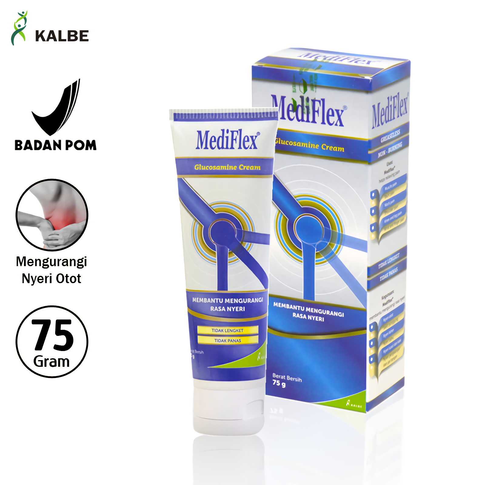S H J KALBE Krim Nyeri Otot 75 G MediFlex Glucosamine Cream Pereda