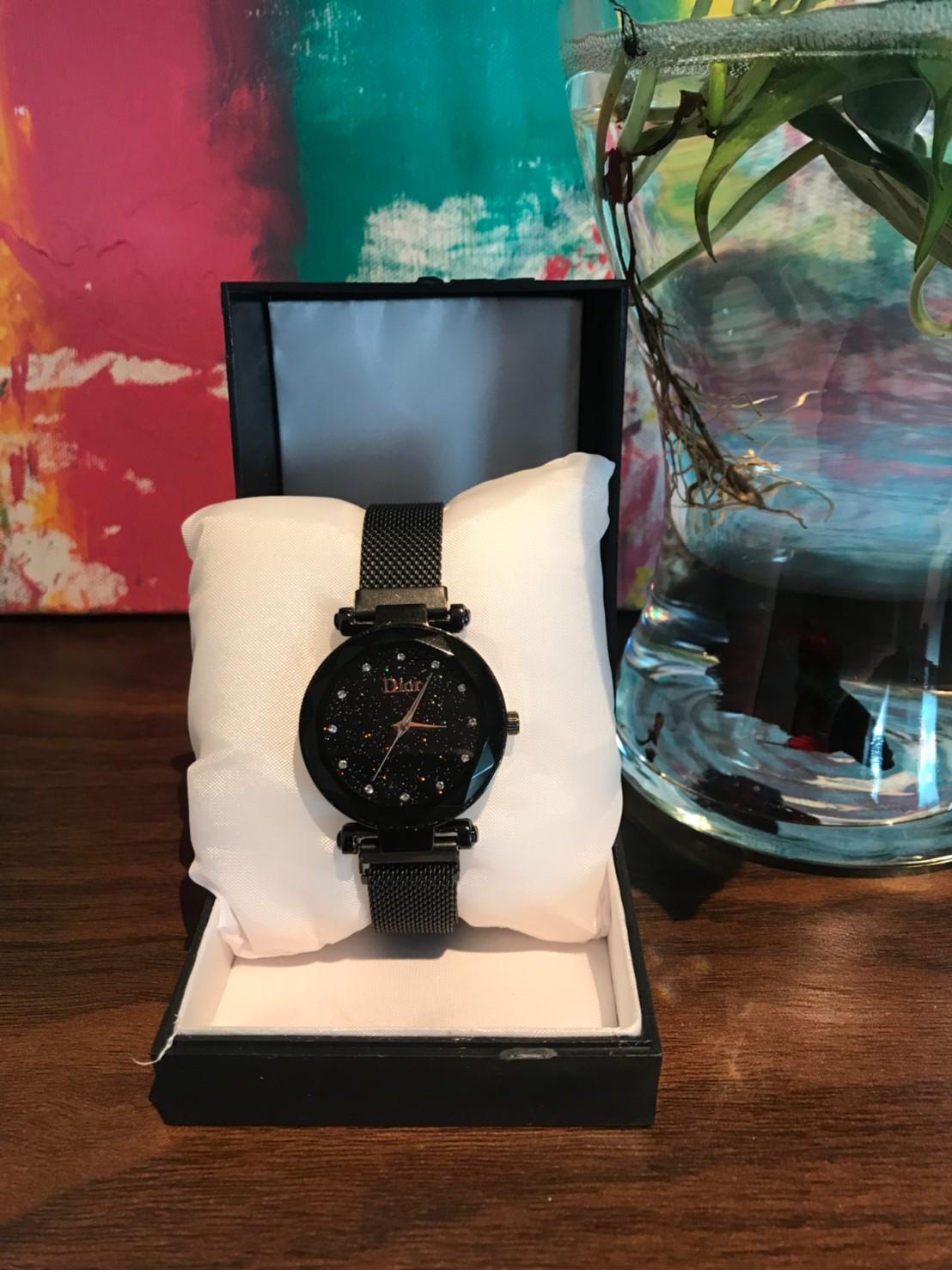 ( BISA COD ) JAM TANGAN WANITA MURAH DIOR MAGNET RANTAI MAGNET + FREE BATERAI