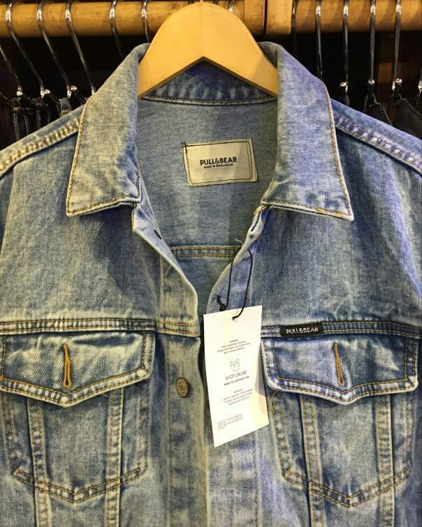 jaket denim pull and bear