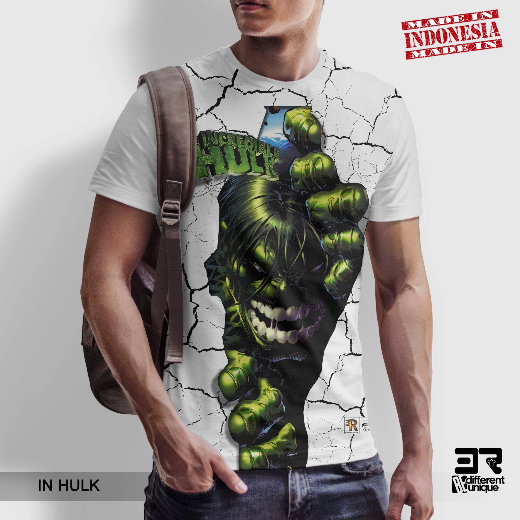 Kaos Distro Print Unik 3R Original 
