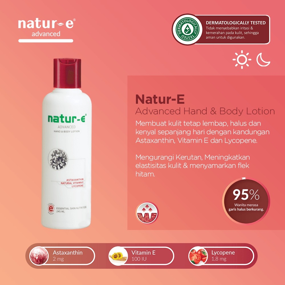 Natur E Advance Hand Body Lotion Advance 245ml Anti Aging Natur E Handbody Hand Body Lotion