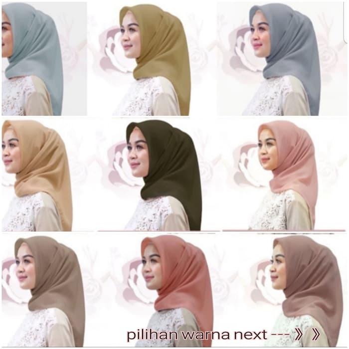 produk - Hijab / Jilbab Segiempat Bella Square POLYCOTTON 26 WARNA TERMURAH