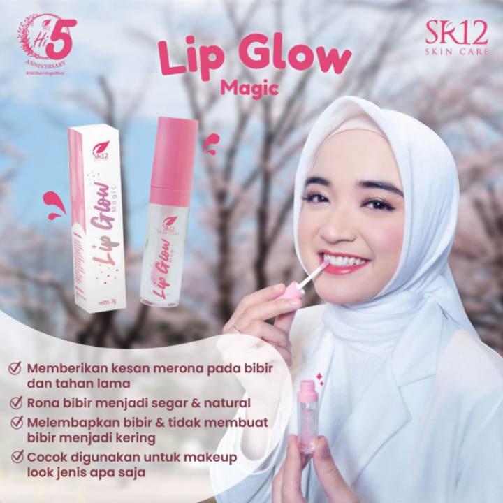 LIP GLOW MAGIC SR12 BIBIR SEHAT PINK ALAMI Lip Glow magic SR12 Lip