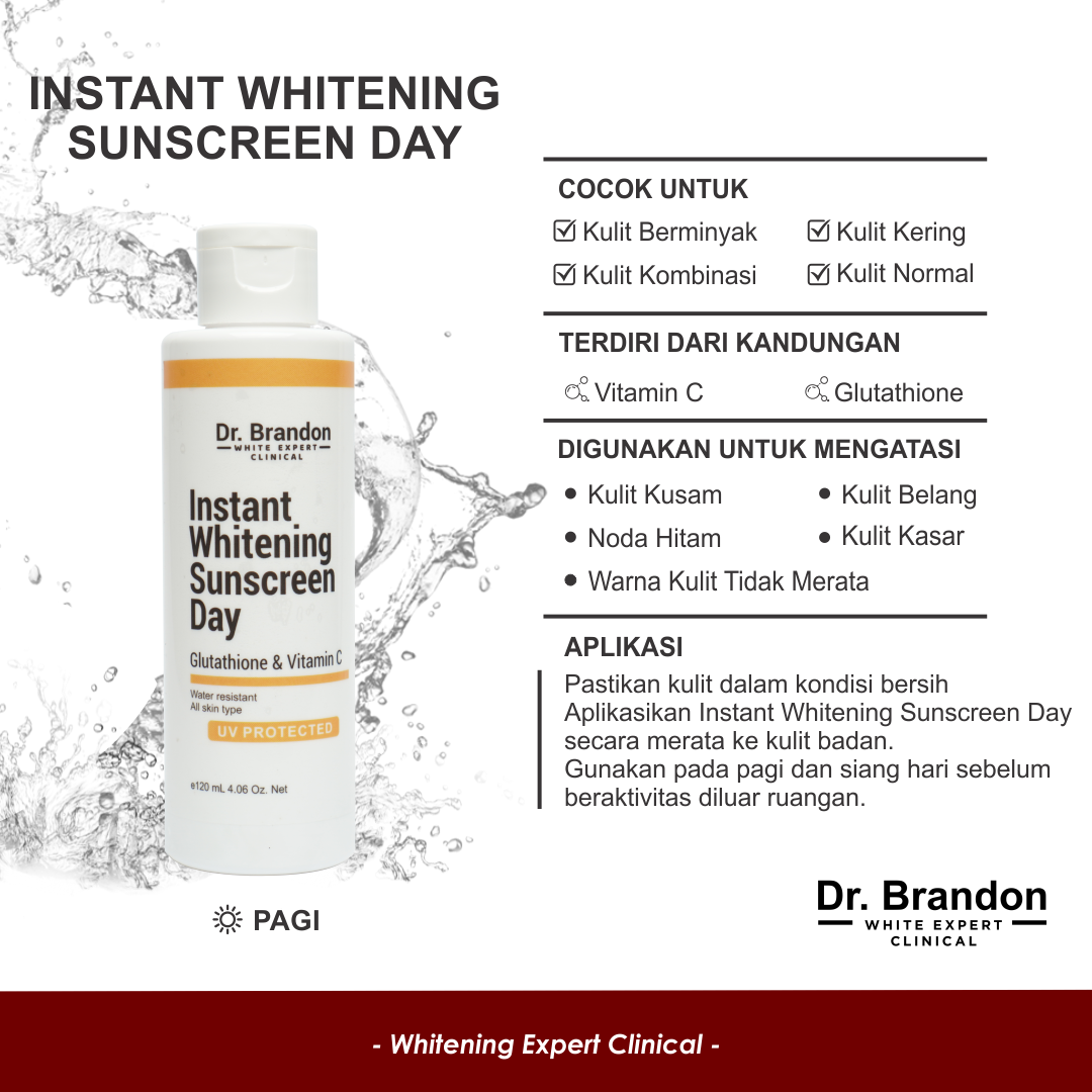 instant whitening sunscreen day