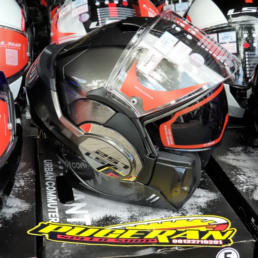HELM LS2 FF399 VALIANT JEANS TITANIUM 