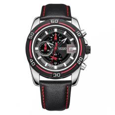 Megir Jam Tangan Pria Militer Merek Edisi Terbatas Relogio Running Man Kuarsa Masculino Jam Tangan Kulit Chronograph 2023