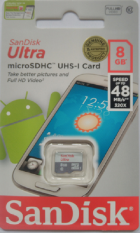 MICRO SD SANDISK 8 GB CLASS 10