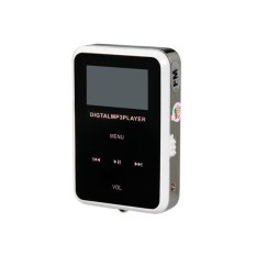 Mini MP3 Player Supports FM TF Card Reader Lyrics Display E-book Black