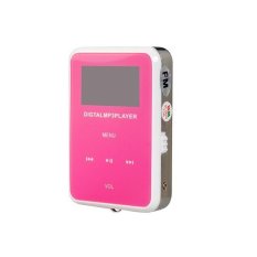 Mini MP3 Player Supports FM TF Card Reader Lyrics Display E-book Pink