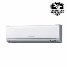 Mitsubishi Electric HK18VA-N1 + Pasang (Pipa&Kabel 5m, Duct Tape, Bracket) AC Split 2 PK Standard - Putih JAKARTA ONLY