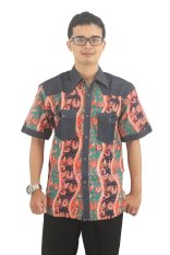 Model Baju Batik Pria Cap Asli Jambi Berkualistas - Zallatra - Hijau + Gratis Canting