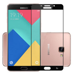 Baru 3D Permukaan Melengkung Penuh Penutup Kaca Tempered Screen Protector Film untuk Samsung Galaxy A5 2016/A510 /A5100 (Hitam)
