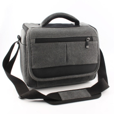 Baru Ash Kanvas Hitam Tas Kamera Kasus untuk Canon EOS 5D Mark III 70D 60D 7D 7D2 6D1300D 1100D 1200D 100D 600D 650D 700D 760D 750D