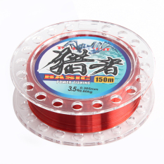 Gaya Baru 150 M Perikanan Laut Lin Tahan Aus Lure Nylon Senar Pancing Merah Anggur Transparan untuk Sea Fishing Lure Fishing Merah 1.5