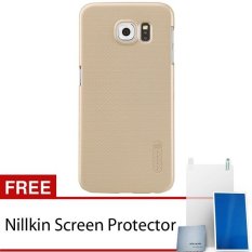 Nillkin Samsung Galaxy S6 Flat Super Frosted Shield Hard Case Gold Free Nillkin Screen Protector