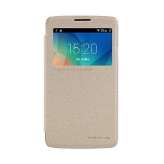 Nillkin Sparkle Leather Case / Flip Case Cover Original LG L60 / X145 - Emas