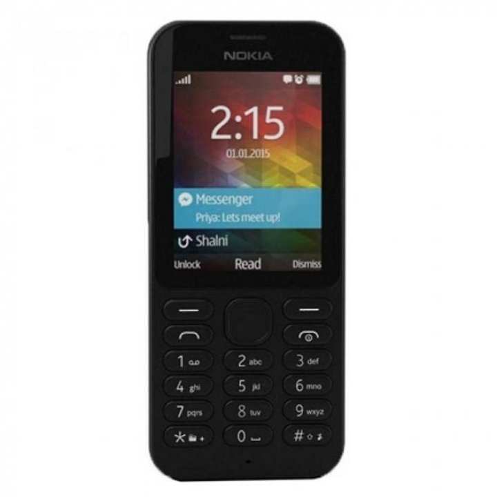 Nokia 215- Dual Sim - Hitam