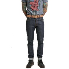 Nudie Jeans Thin Finn Dry Comfort Selvage Biru