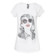Number 61 Girls Tee Circle Glass - Putih