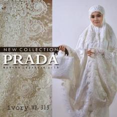Nuranitex Mukena Premium Sutra Paris Prada Terlaris - Broken White