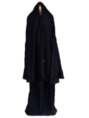Octacon - Mukena Bali Polos Super Eksklusif - XXL - Hitam + Bonus Tas Busa Cantik