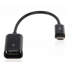 OTG Cable Micro USB Male to USB Female Converter OTG Adapter For Smartphone / Cable Connection Kit Mobile Phone / Kabel OTG - Hitam