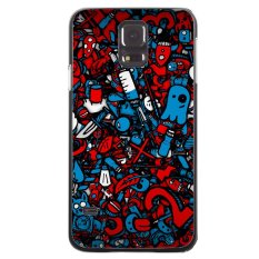 Painted Berbagai Pola Phone Case untuk Samsung Galaxy S5 Mini (Hitam)