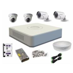 Paket CCTV 4CH Hikvision Turbo HD 2MP 1080P ORI Resmi