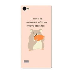 PC Plastik Gluttonous Hamster Case untuk Lenovo VIBE X2 Peach