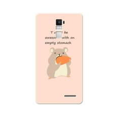 PC Plastik Gluttonous Hamster Case untuk OPPO R7 Plus Peach