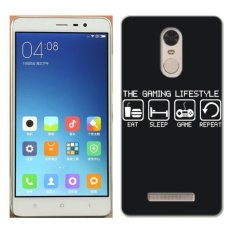 PC Plastik Gamer Kehidupan OTAKU Case untuk Xiaomi Redmi Note 3 Hitam