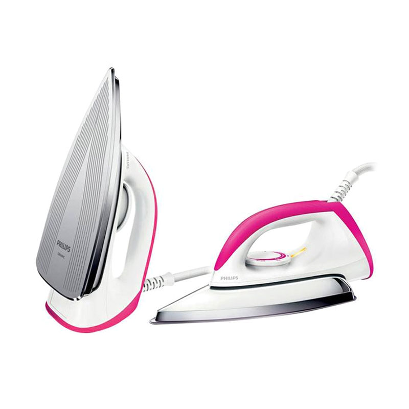 Philips Setrika HD-1173-40 - Putih-Pink 