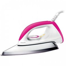 Philips HD1173 Setrika Listrik - Putih-Merah Muda