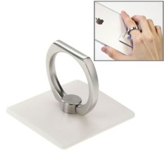Phone Holder Ring Finger Hand Stand for HP Smartphone Android, Apple Tablet Tab Blackberry - Silver
