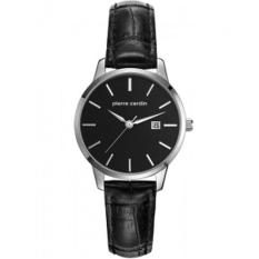 Pierre Cardin - Jam Tangan Wanita - Silver-Hitam - Strap Hitam - PC901742F02