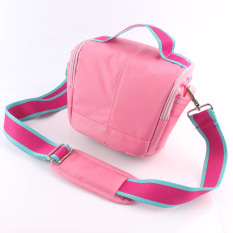Pink Tahan Air Casing Kamera Case untuk Canon EOS M3 M2 M 100D 1200D 1100D 550D 500D 450D 400D 18- 55mm Lensa (Intl) -Intl