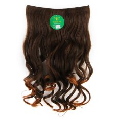 Instaclip Hairclip Curly Light Brown 60 cm / Hair clip klip Keriting Korea Coklat Muda Big Layer Full head