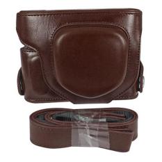 PU Leather Camera Case Cover Bag untuk Kamera Digital Leica D-LUX6 DLUX6 (Kopi)