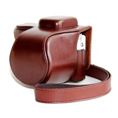 PU Leather Camera Case for Samsung NX3300 NX3000 (Coffee)
