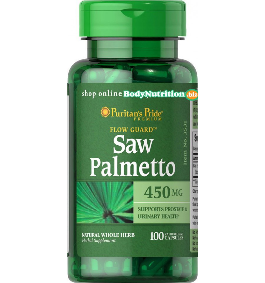  Puritan's Pride Saw Palmetto 450 mg - 100 Kapsul